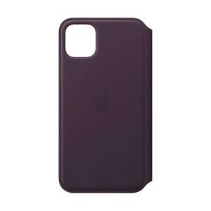 iPhone 11 Pro Max Leather Folio – Aubergine