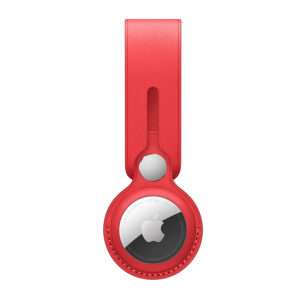 New Apple AirTag Leather Loop – (Product) RED