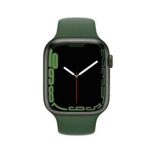 Apple Watch Series 7 GPS, 45mm Green Aluminium Case with Clover Sport Band – Regular
