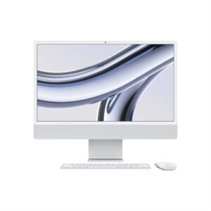 iMac 24-inch with Retina 4.5K display: Apple M3 chip with 8‑core CPU and 8‑core GPU, 256GB SSD – Silver
